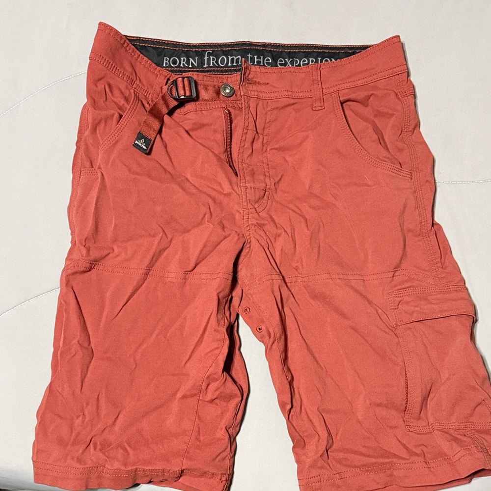 Prana Stretch Zion Men's Rust Cargo Shorts